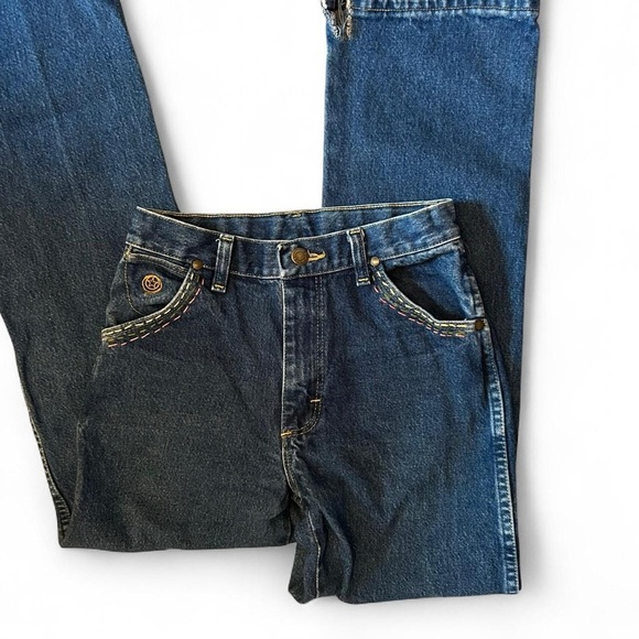 One-of-a-Kind Hand-Stitched Wrangler Embroidered Jeans | Girls 16 - Picture 8 of 9